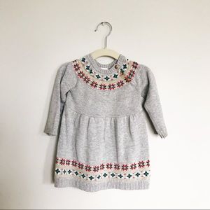 Christmas sweater. Winter fair isle sweater dress